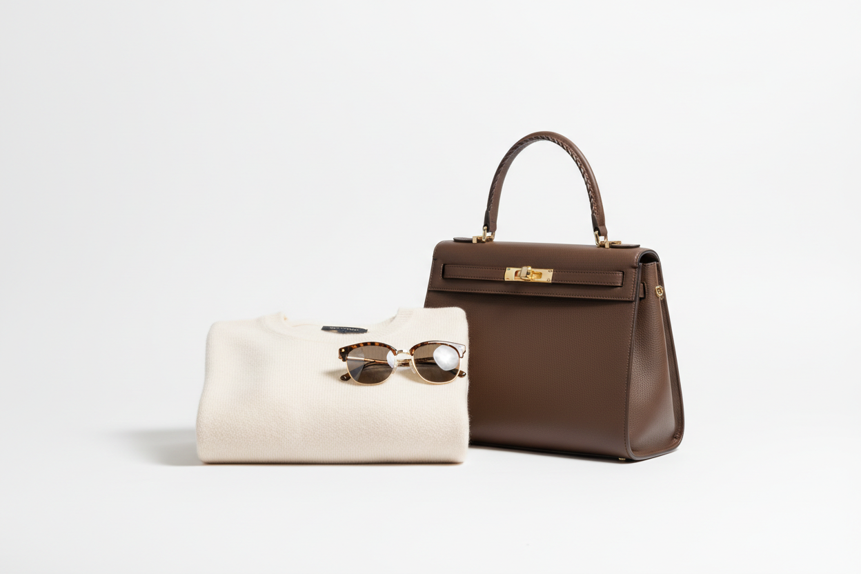 pic on white background for header banner of a clothing store. no text realistic not cartoon